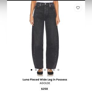 Adriano Goldschmied Luna Pieced Wide Leg in Possess
AGOLDE. Size is 29